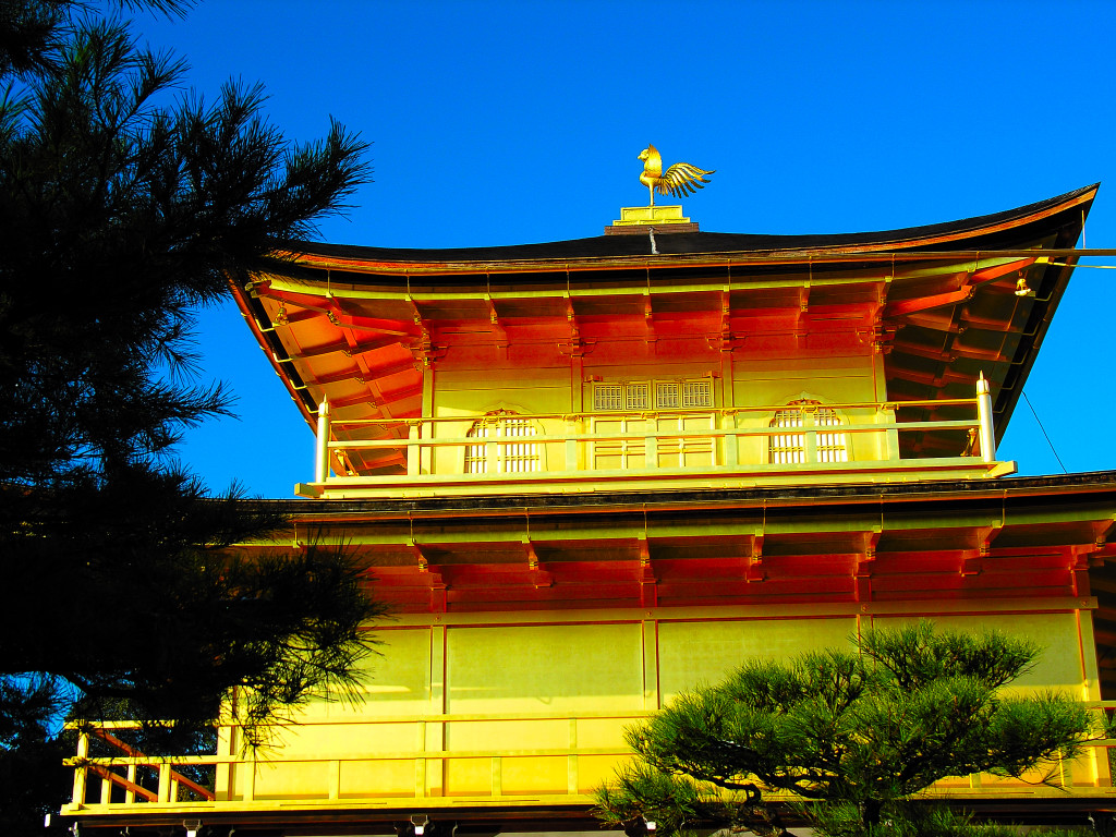 The Kinkakuji Temple of the New Year's Day